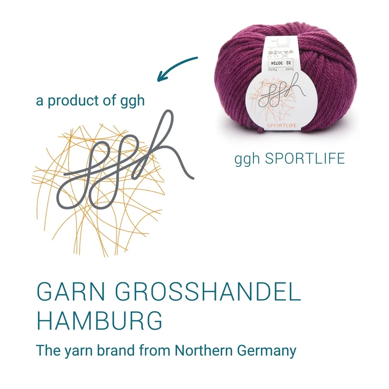 ggh Sportlife | Schurwolle | 80m/50g | 032 - Granatrot