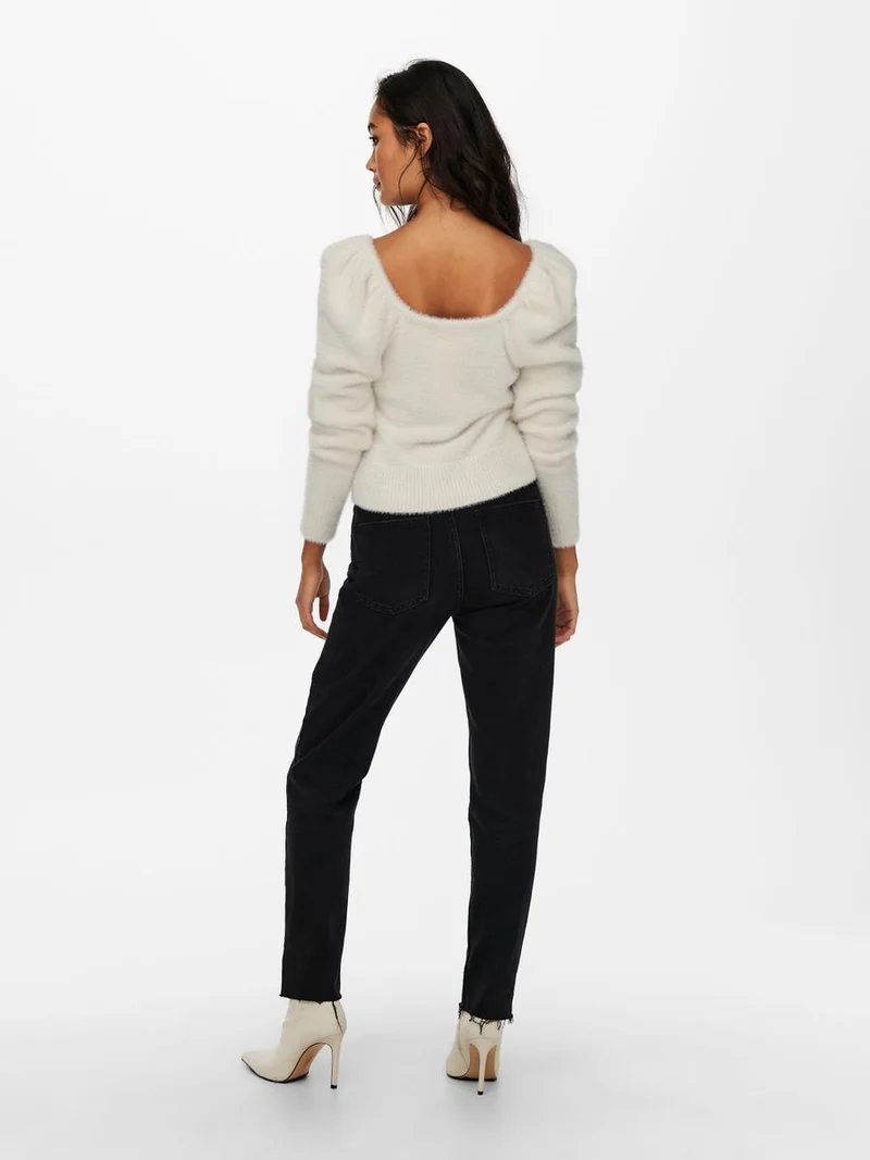 ONLPIUMO L/S SQUARENECK PULLOVER KNT