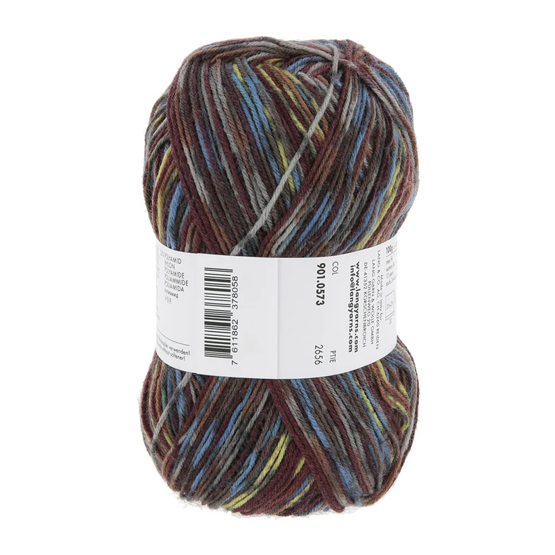 Lang Yarns Super Soxx Color 4-fach 573 Blau/Gelb 1154 Lewis