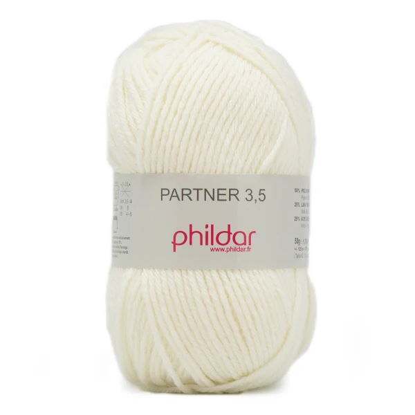 Phildar Partner 3,5 1431 Naturweiß