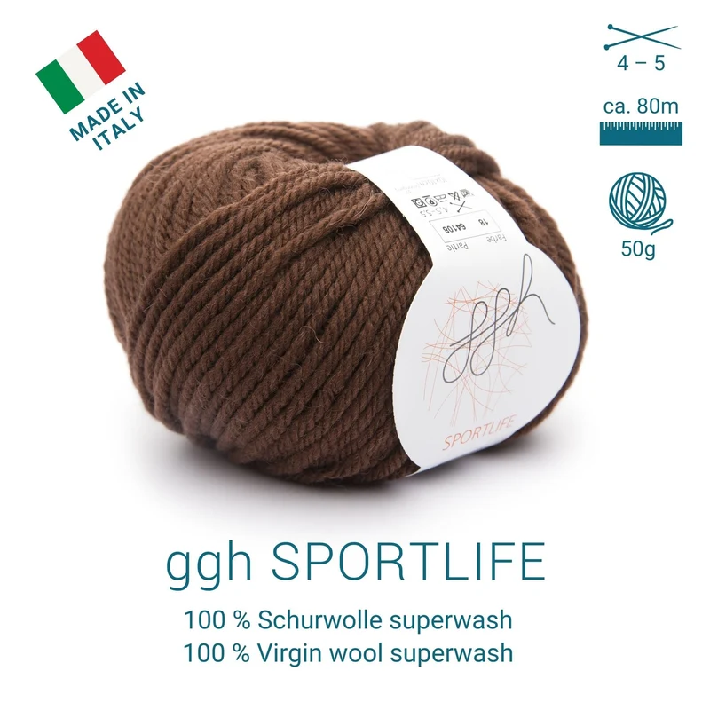 ggh Sportlife Box | Set mit 300g (6x50g) | 018 – Haselnussbraun