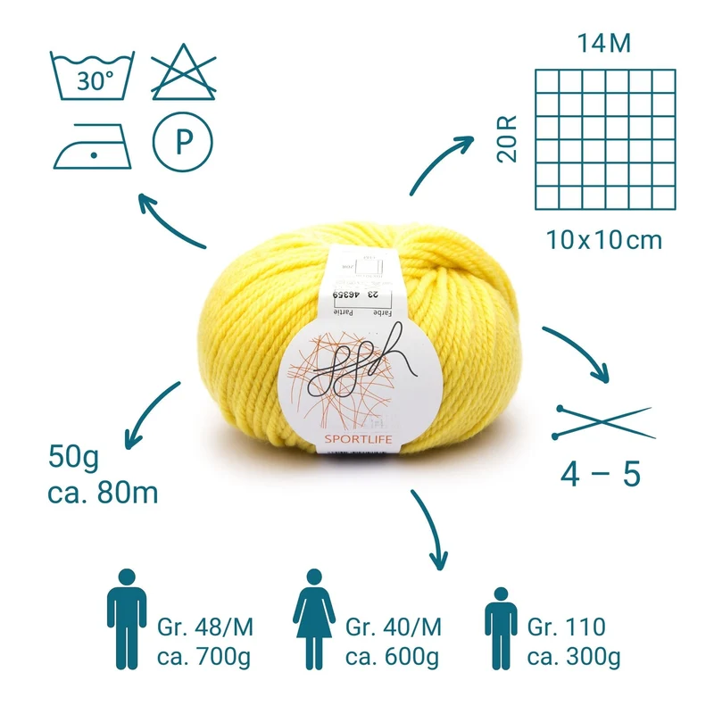ggh Sportlife Box | Set mit 300g (6x50g) | 023 – Sonnenreflex