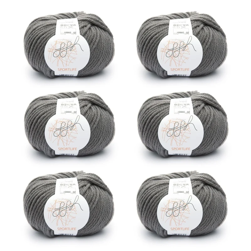 ggh Sportlife Box | Set mit 300g (6x50g) | 020 – Walnussgrau