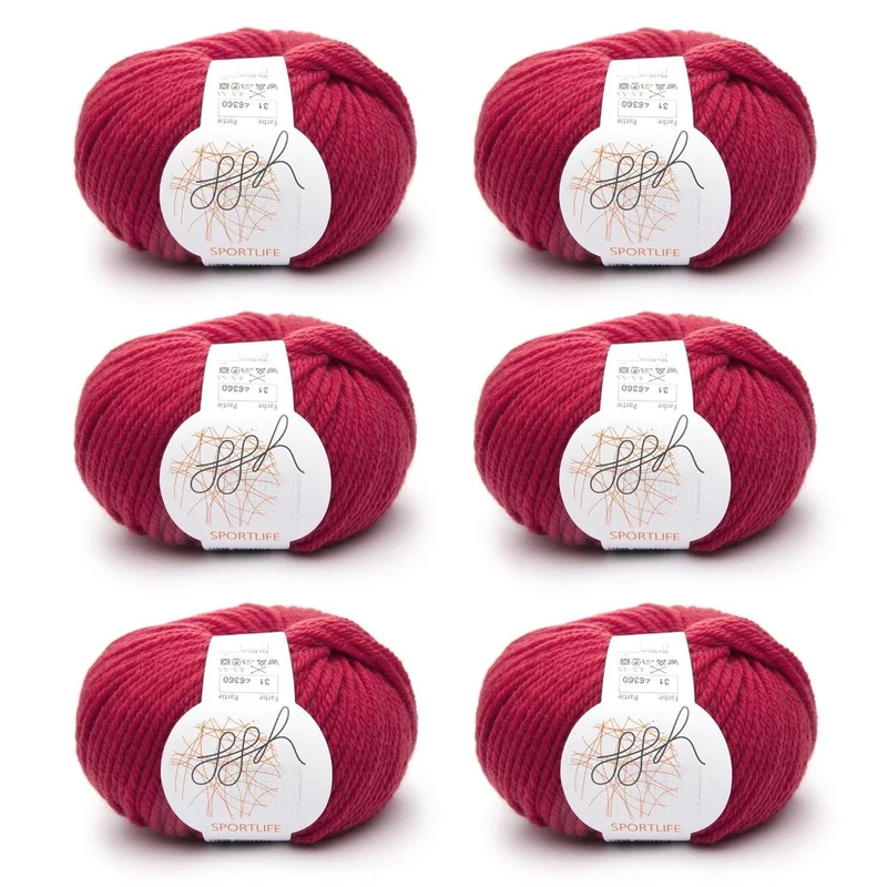 ggh Sportlife Box | Set mit 300g (6x50g) | 031 – Preisselbeerrot