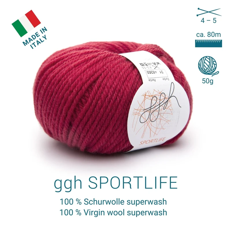 ggh Sportlife Box | Set mit 300g (6x50g) | 031 – Preisselbeerrot