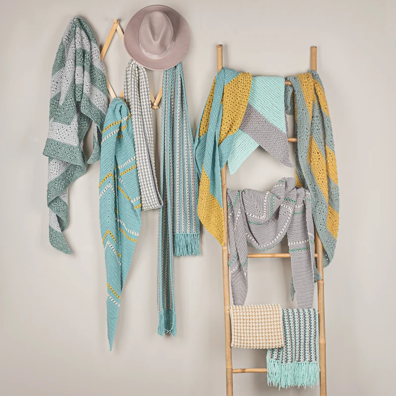 Yarn and Colors – Sonderpaket mit Schal-Strickanleitungen