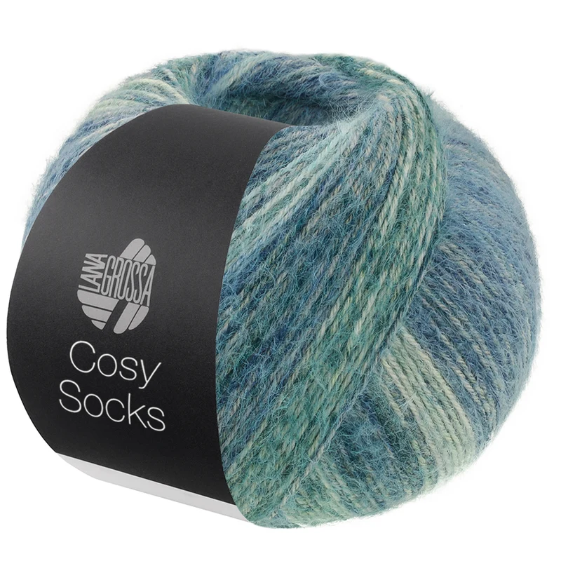 Lana Grossa Cosy Socks Dream 254 Rauch-/Grau-/Hell-/Stahlblau/Hellgrau/Grau