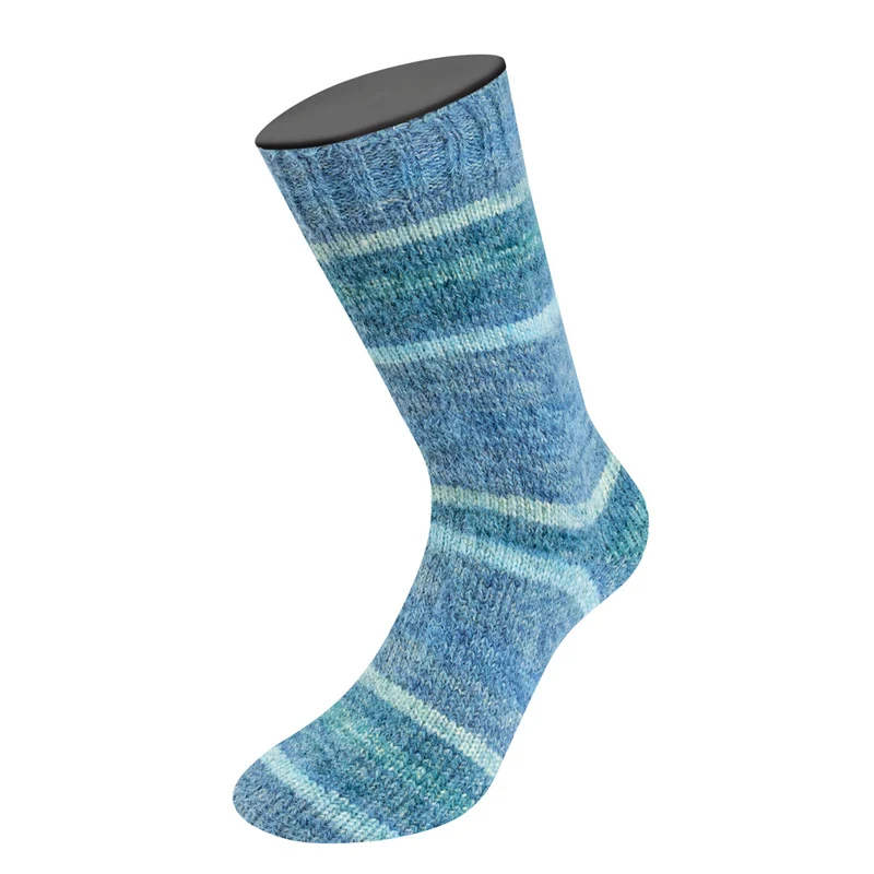 Lana Grossa Cosy Socks Dream 254 Rauch-/Grau-/Hell-/Stahlblau/Hellgrau/Grau