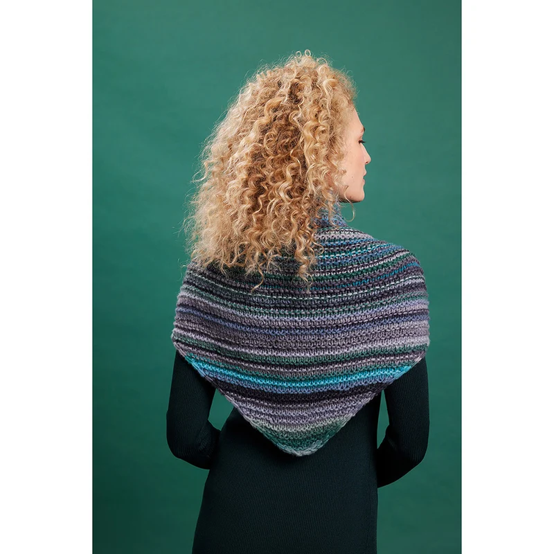 Lang Yarns Cloud 0020 Dunkelgrün/Oliv/Hellblau/Rot