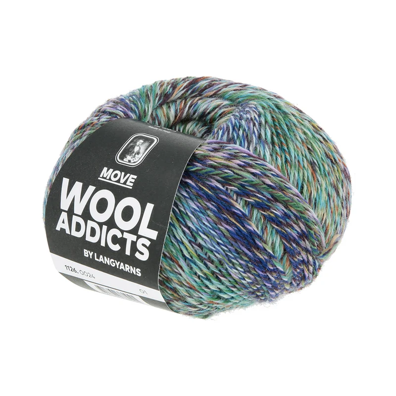Lang Yarns Move 0024 Königsblau/Türkis/Grün/Aubergine