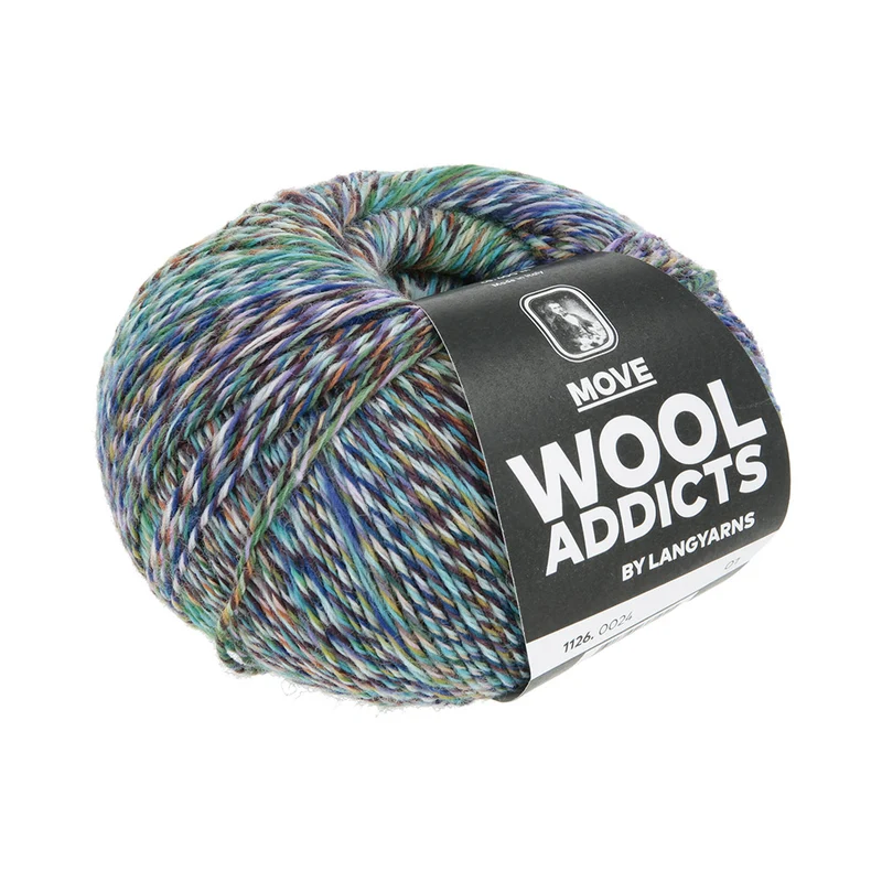 Lang Yarns Move 0024 Königsblau/Türkis/Grün/Aubergine