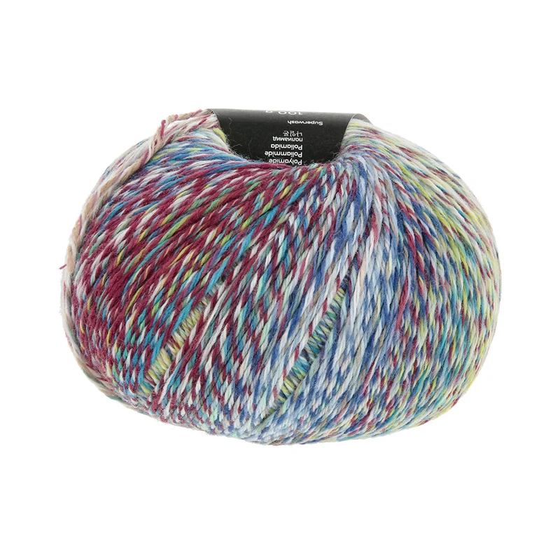 Lang Yarns Move 0022 Türkis/Burgund/Salbei/Grün