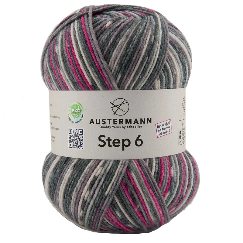 Step 6 Color EXP | 6-fach Sockenwolle | Farbe: 612 - LAVA