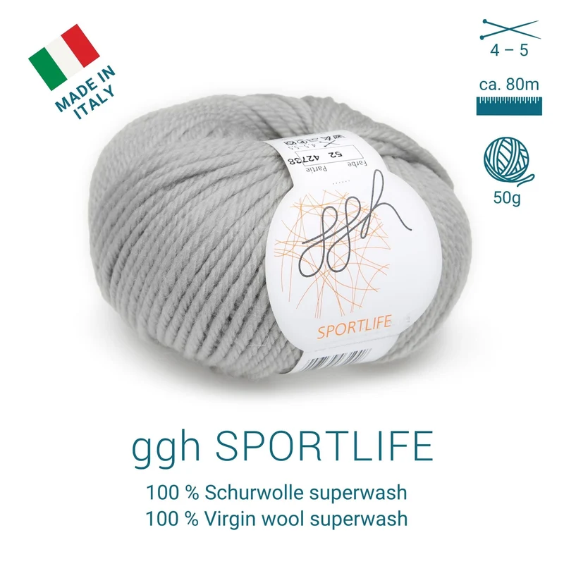 ggh Sportlife Box | Set mit 300g (6x50g) | 052 - Hellgrau