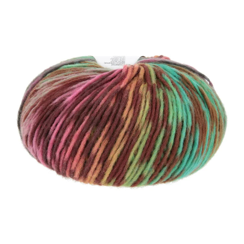 Lang Yarns Cloud Funky 0026 Türkis/Lavendel/Rosa/Grün