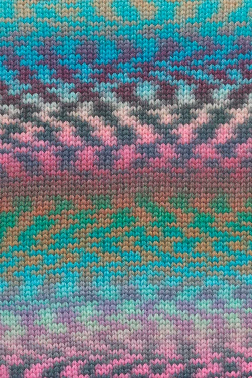 Lang Yarns Cloud Funky 0026 Türkis/Lavendel/Rosa/Grün