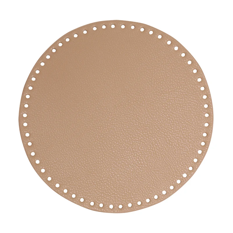 Go Handmade PU-Lederboden Ø 25 cm Apricot