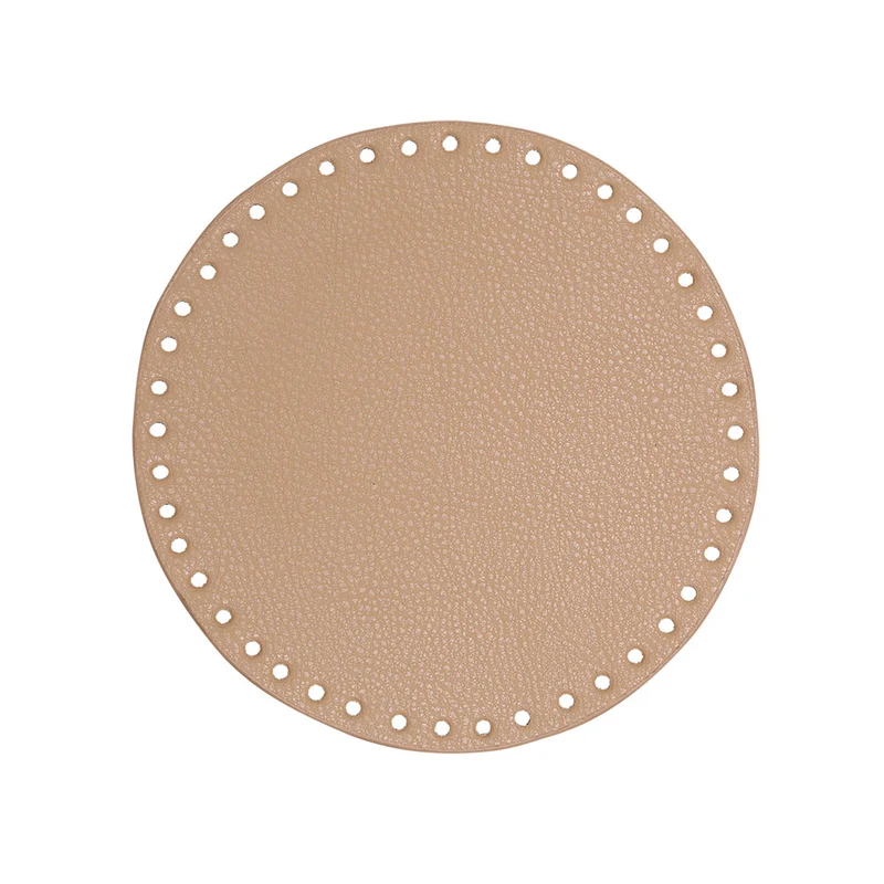 Go Handmade PU-Lederboden Ø 20 cm Apricot