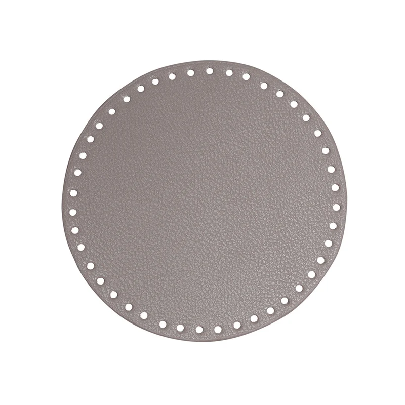 Go Handmade PU-Lederboden Ø 20 cm, beige