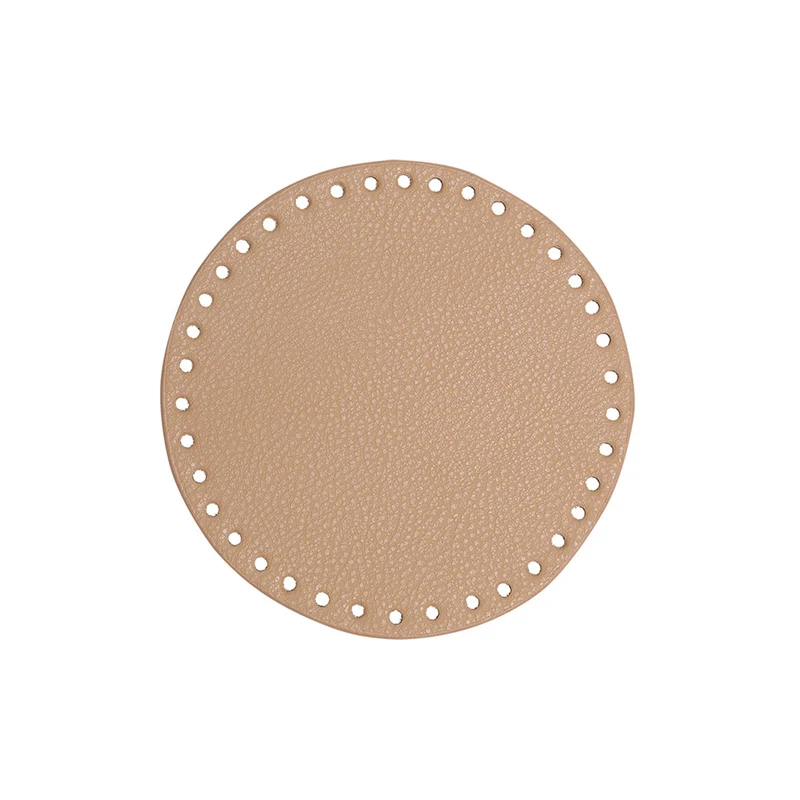 Go Handmade PU-Lederboden Ø 17 cm Apricot