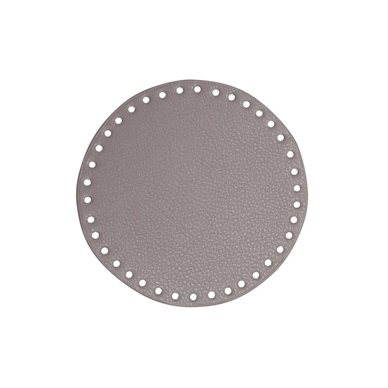 Go Handmade PU-Lederboden Ø 17 cm, beige