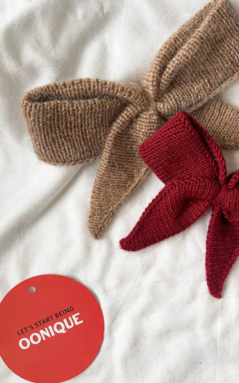 Gestrickte Schleife - COOL WOOL - Strickset