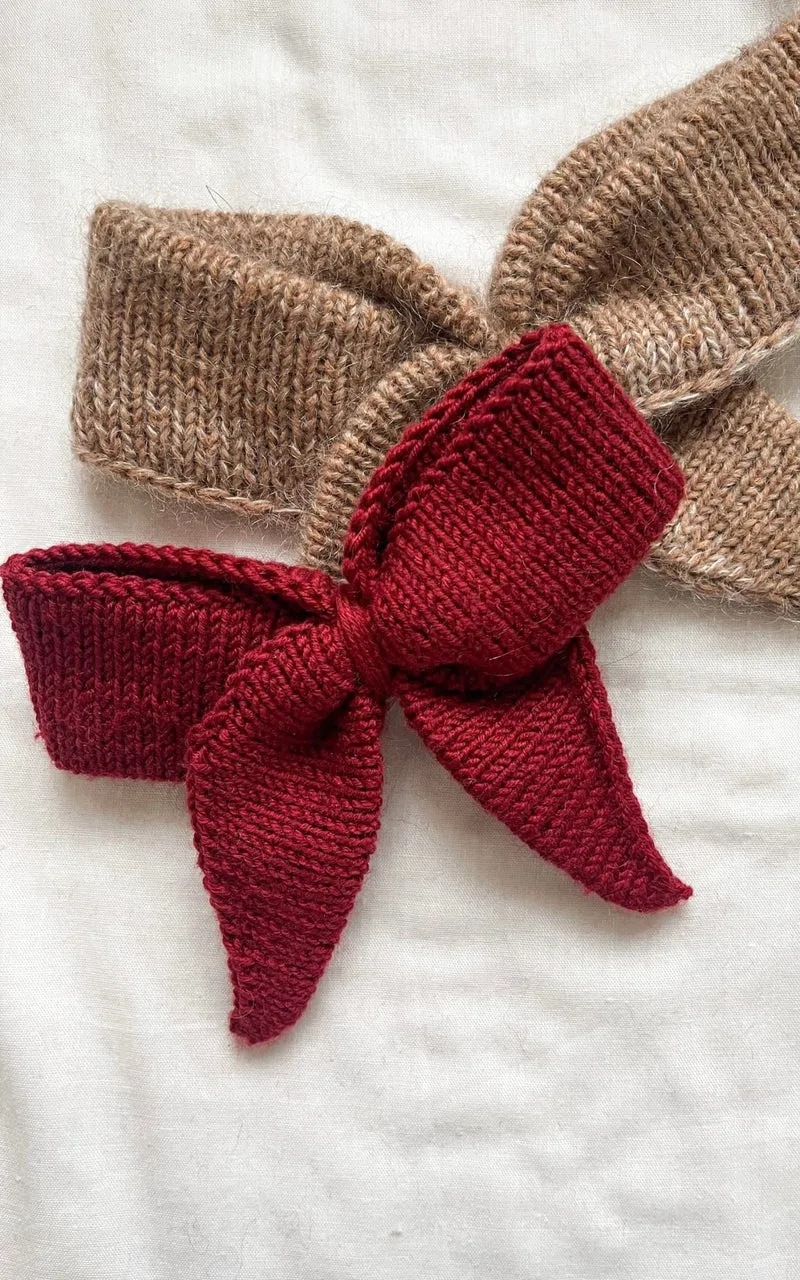 Gestrickte Schleife - COOL WOOL - Strickset