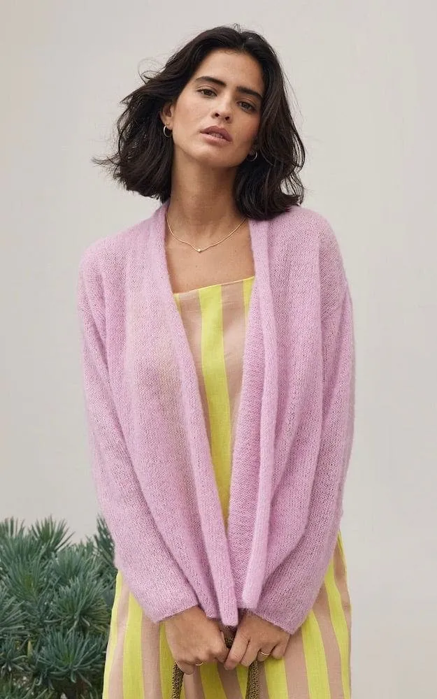 Cardigan glatt rechts - SETASURI - Strickpaket