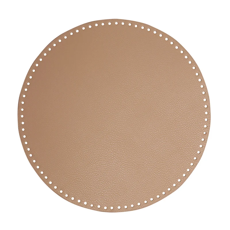 Go Handmade PU-Lederboden Ø 35 cm Apricot