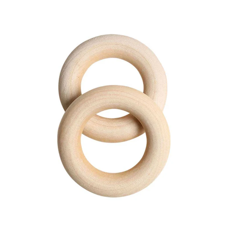 Go Handmade Holzringe Ø 45 mm (2 Stück)