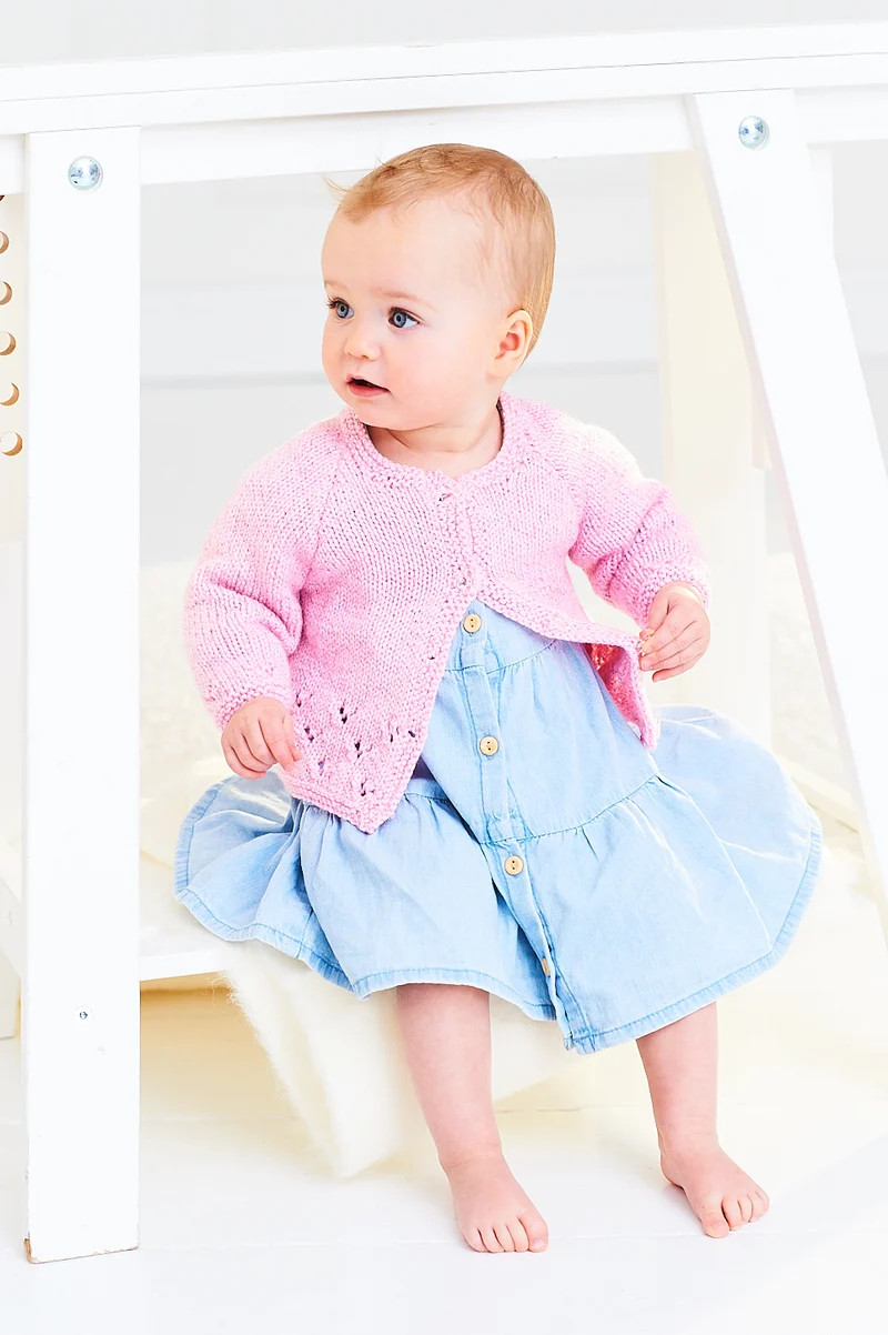 Strickanleitung für Stylecraft Baby Sparkle-Strickjacken