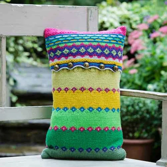 Strickanleitung Stylecraft Special DK Nr. F005 Fair-Isle-Kissen (digital)