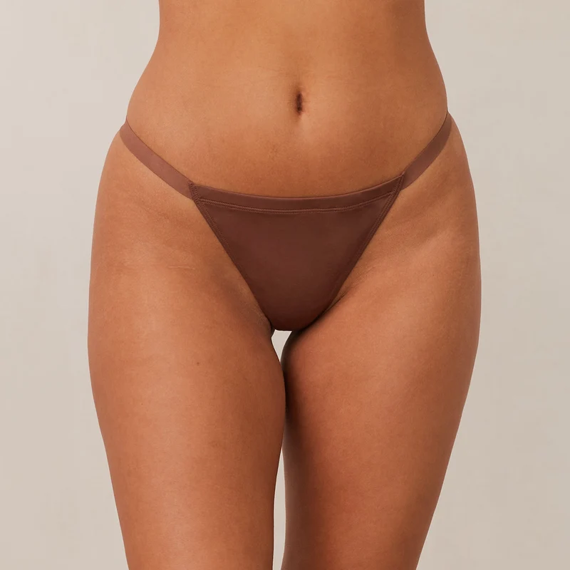 Basic G-Strings (3er Paket) - Kastanienfarbe