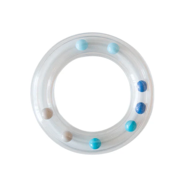 Go Handmade Rasselring Blau 80 mm