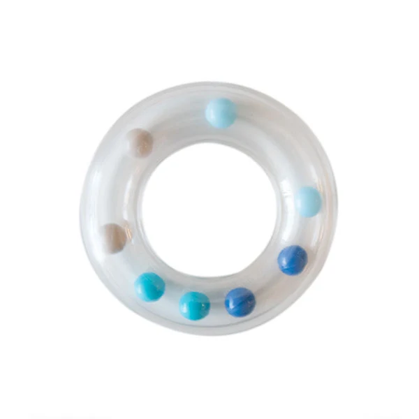Go Handmade Rasselring Blau 63 mm