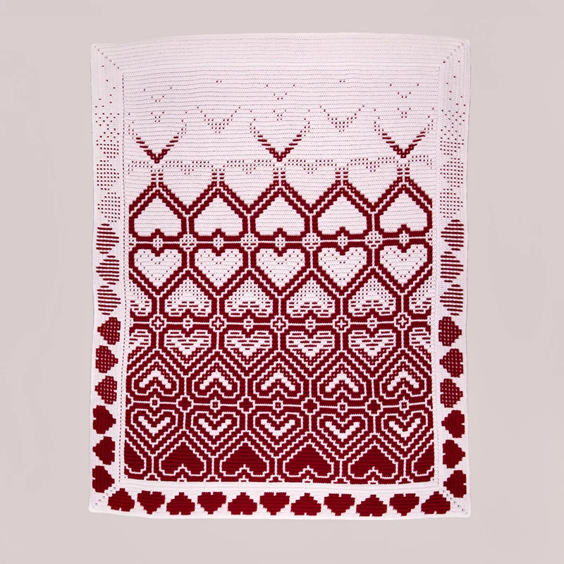 Anneke den Outer – „Fading Hearts“ Mosaik-Häkelpaket – inklusive digitaler Anleitung