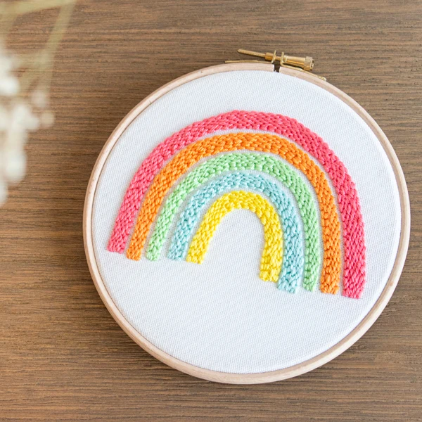 Wollplatz Regenbogen-Punch-Set