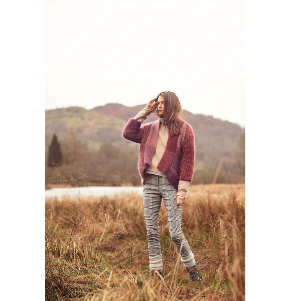 Strickanleitung „Essentials Super Kid Mohair Loves Silk Colourlove“ – Jacke