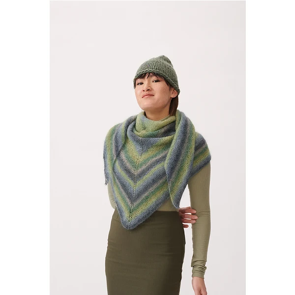 Strickanleitung „Essentials Super Kid Mohair Loves Silk Print“ – Schal