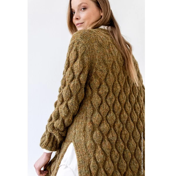 Strickanleitung „Nuvoletta“ – Lange Jacke