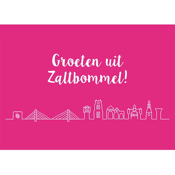 Wollplatz-Postkarte – Grüße aus Zaltbommel!