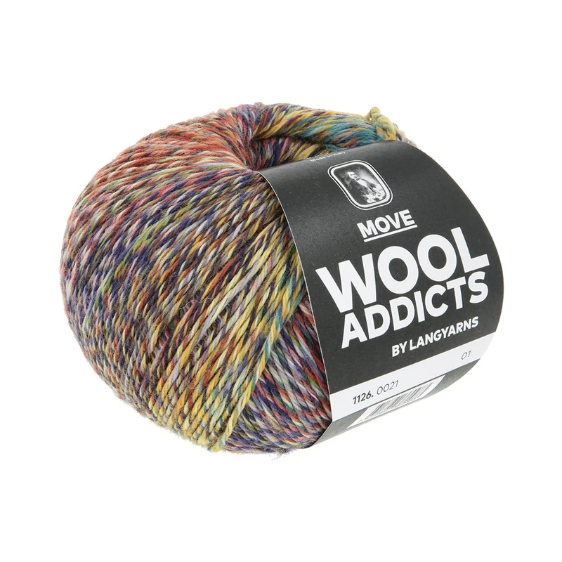 Lang Yarns Move 0021 Marineblau/Petrol/Dunkelgelb/Schokoladenbraun