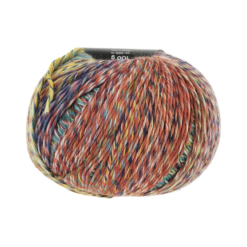 Lang Yarns Move 0021 Marineblau/Petrol/Dunkelgelb/Schokoladenbraun