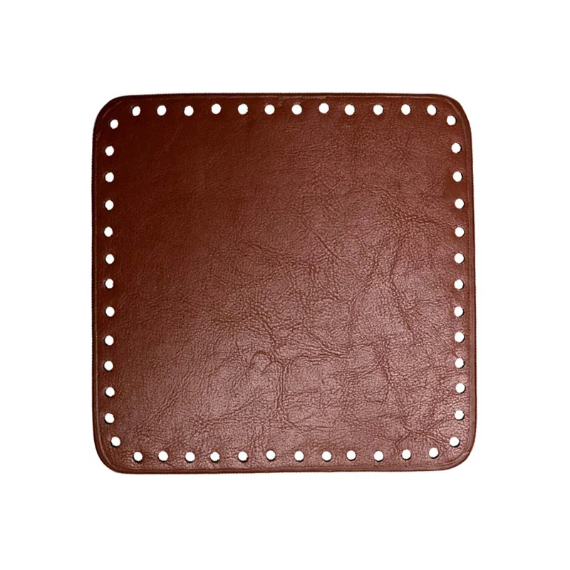 Go Handmade PU-Lederboden 18 x 18 cm, Braun