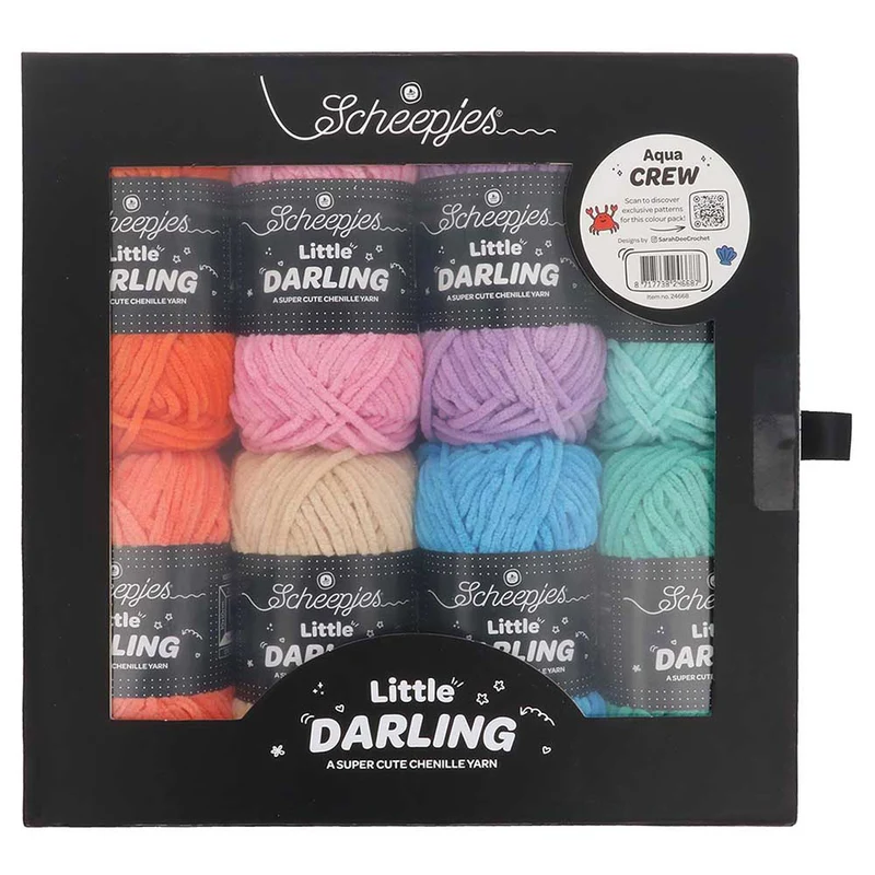 Scheepjes Little Darling Farbpaket 8 x 25 g Aqua Crew