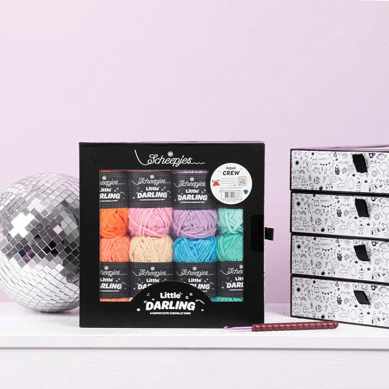 Scheepjes Little Darling Farbpaket 8 x 25 g Aqua Crew