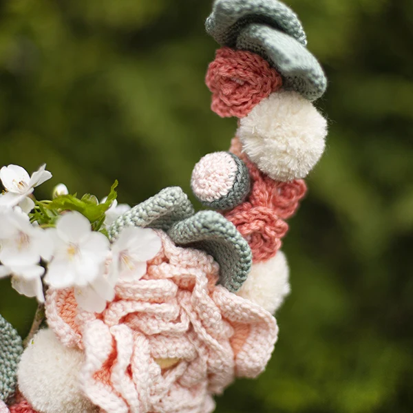 Häkelpaket für einen Blumenkranz