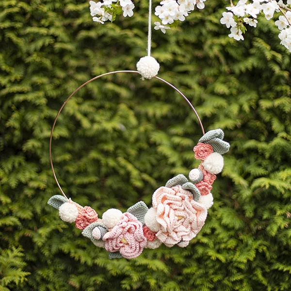 Häkelpaket für einen Blumenkranz