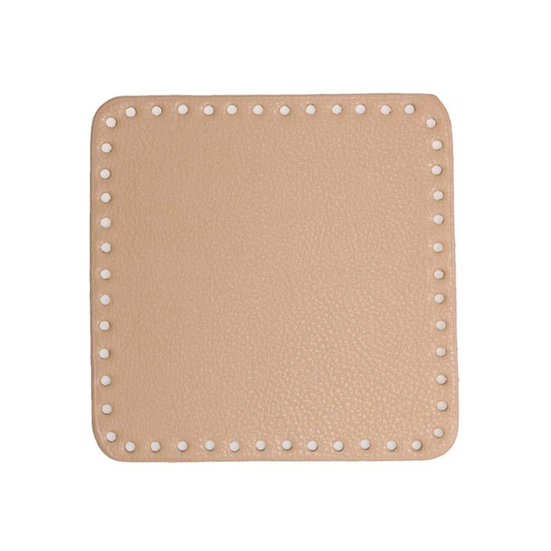Go Handmade PU-Lederboden 18 x 18 cm, Aprikose
