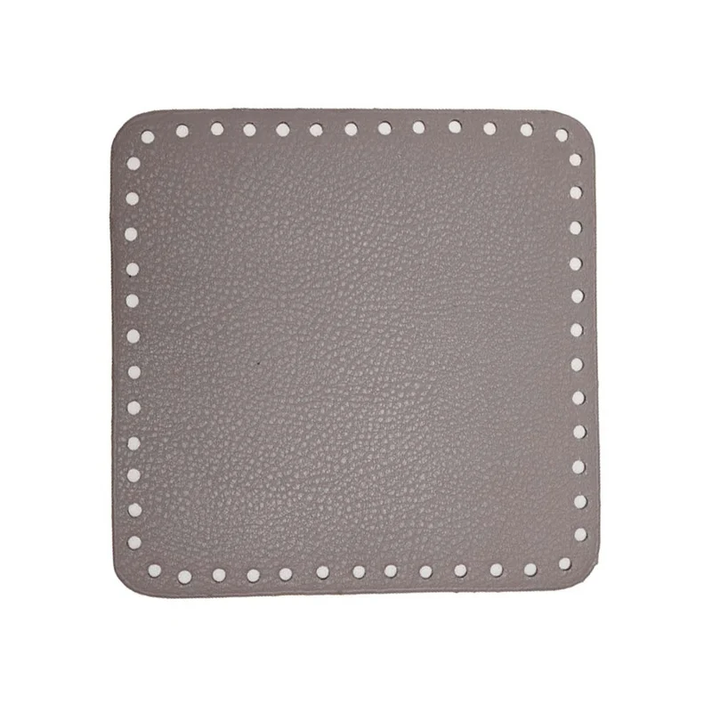 Go Handmade PU-Lederboden 18 x 18 cm, beige